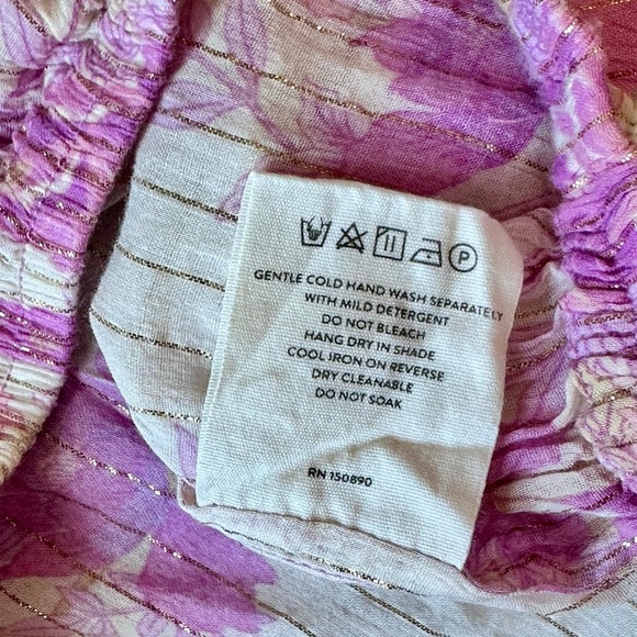 Spell & The Gypsy Set | Coco Lei Boho Lilac Floral Peasant Top + Midi Skirt - Picture 8 of 10